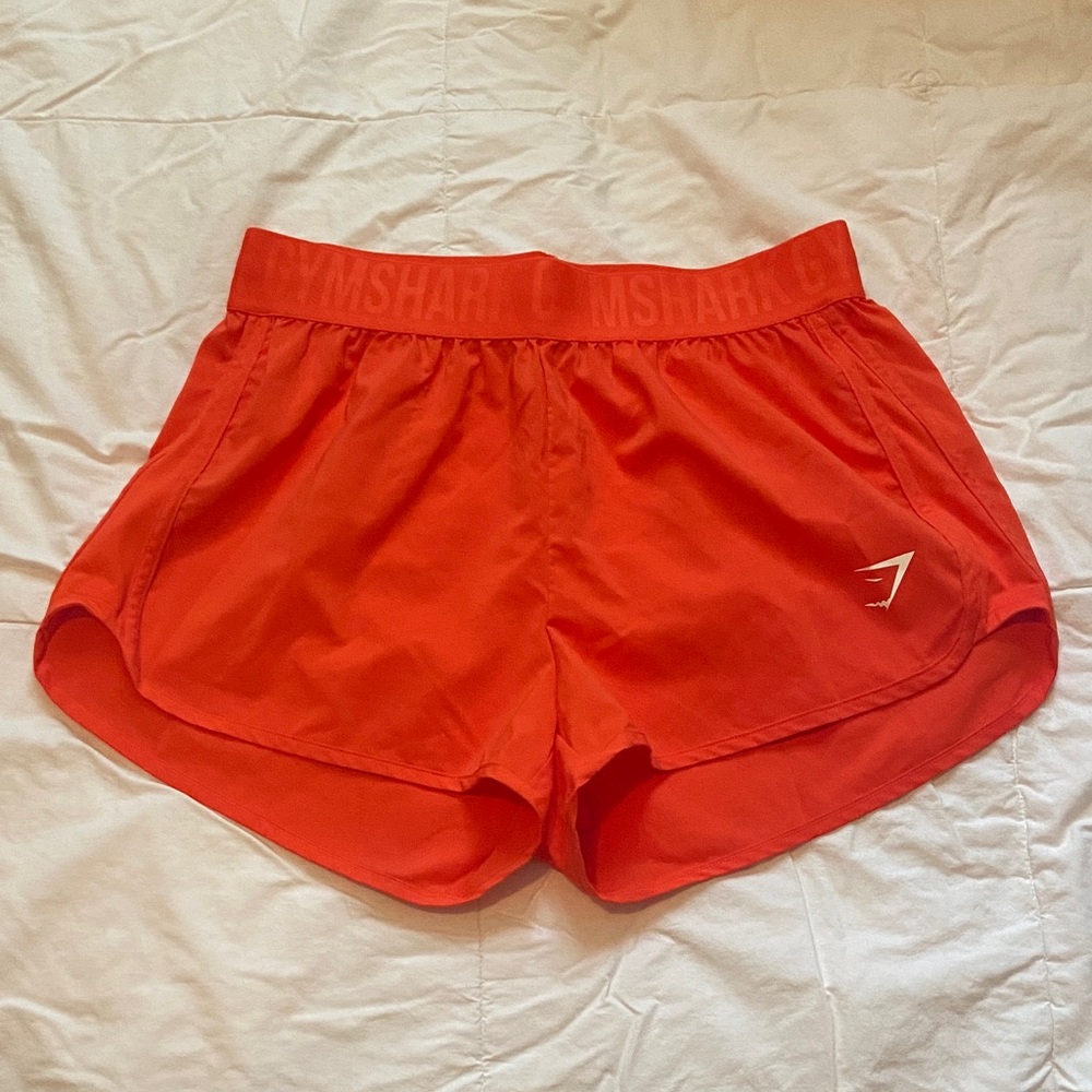Gymshark Women's Bold Orange Athletic Shorts